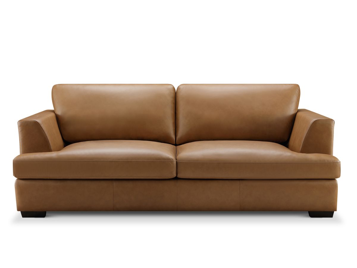 Lisbon Leather Sofa - Camel