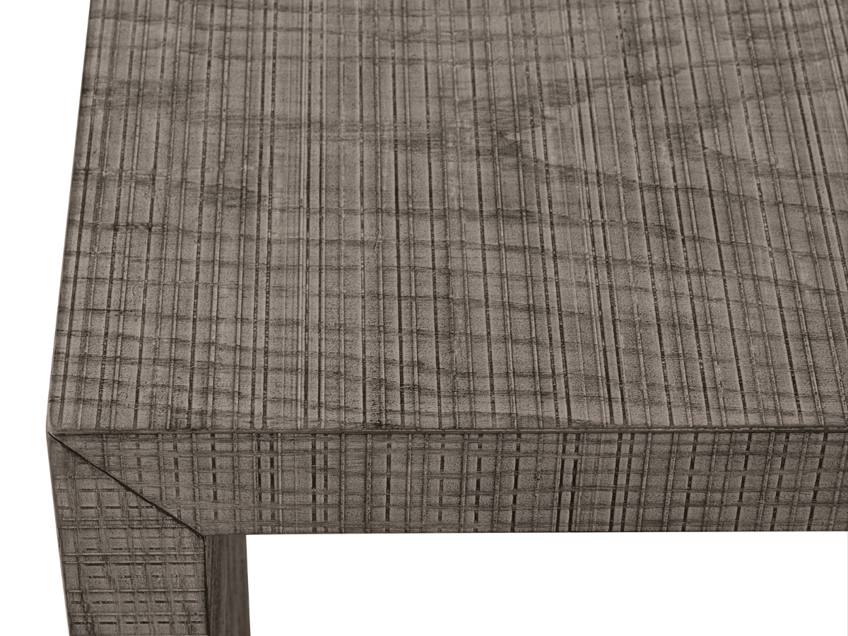Bacara Modern Classic Wood Pull Up End Table - Gray