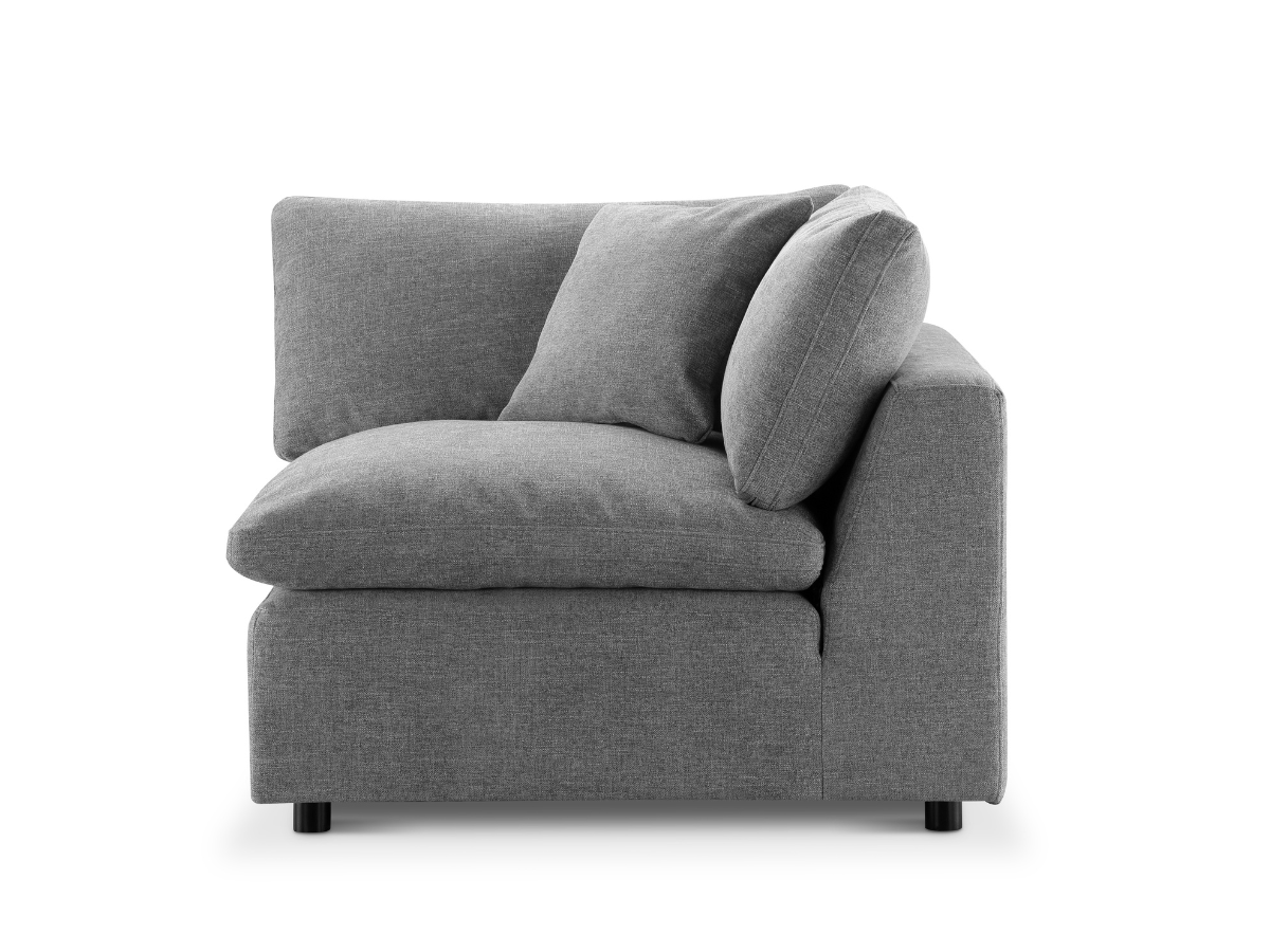 JoJo Fletcher Luxe Feather and Down Fabric Corner Chair