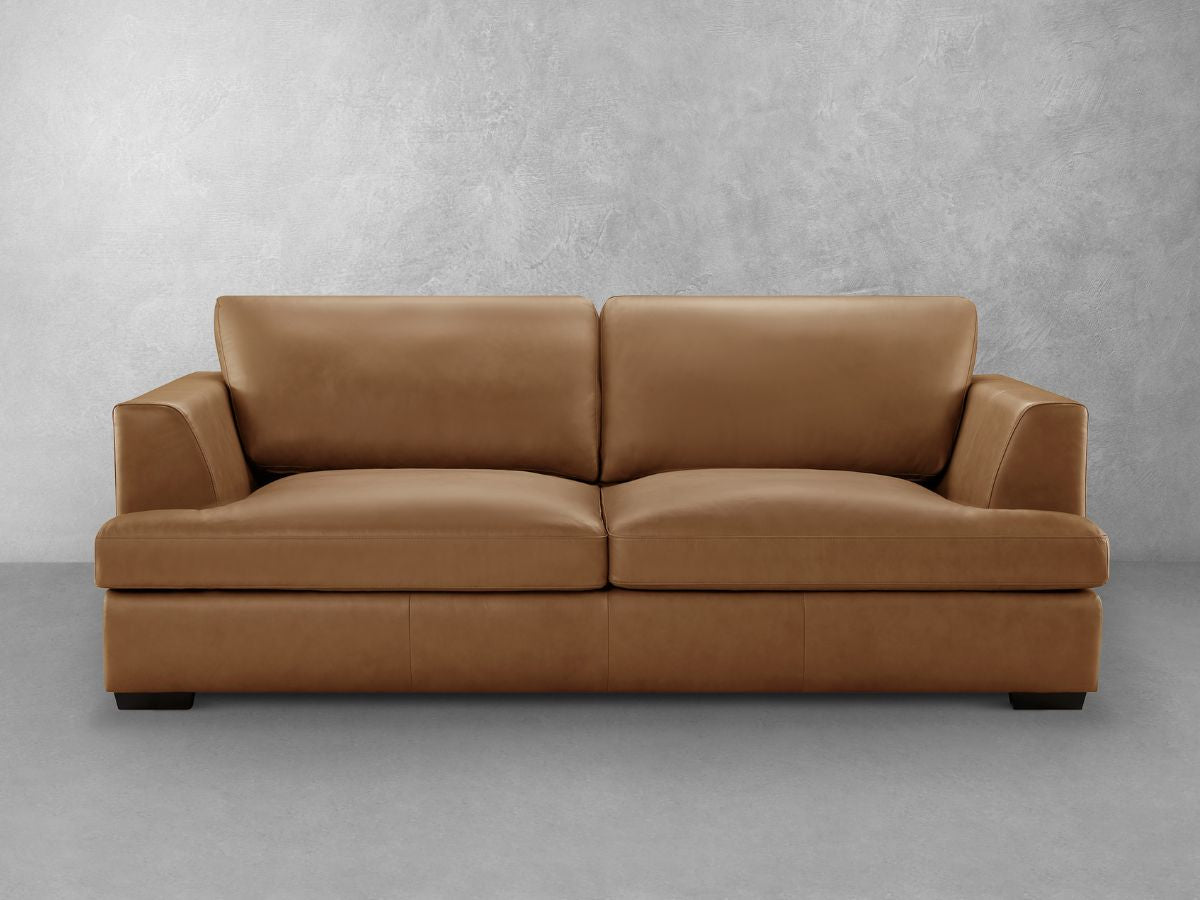 Lisbon Leather Sofa - Camel