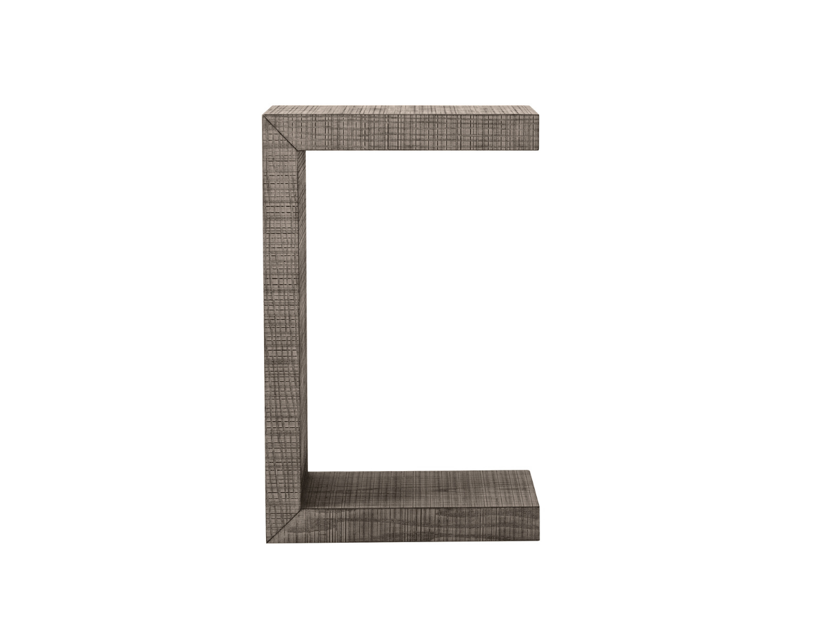 Bacara Modern Classic Wood Pull Up End Table - Gray