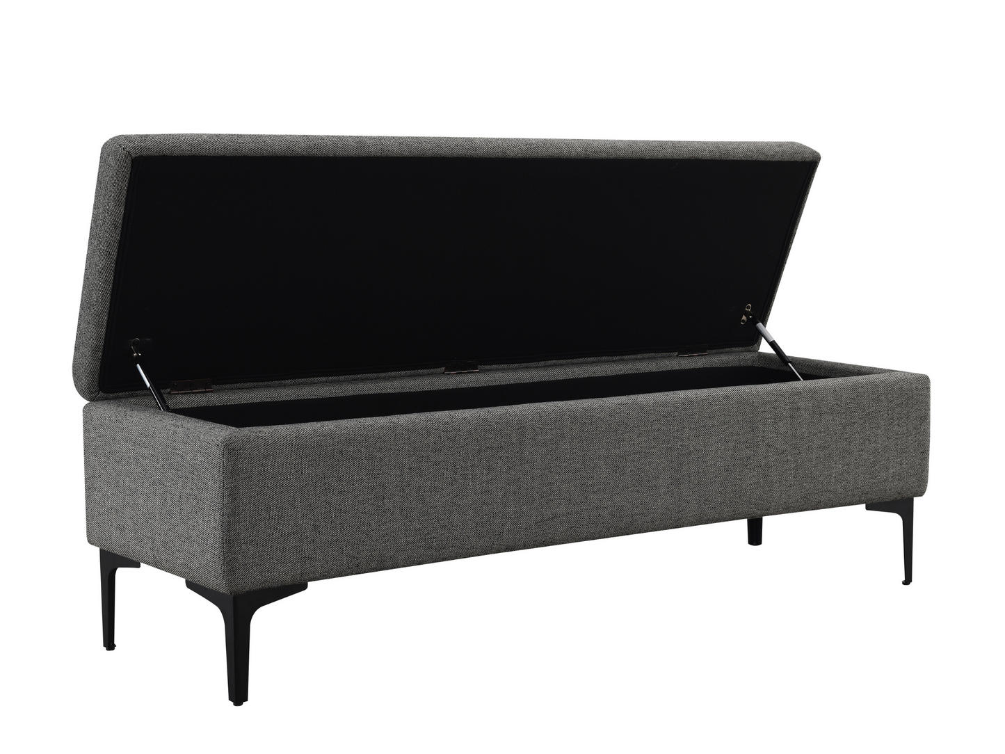 Evella Upholstered Storage Bench - Gray - Queen