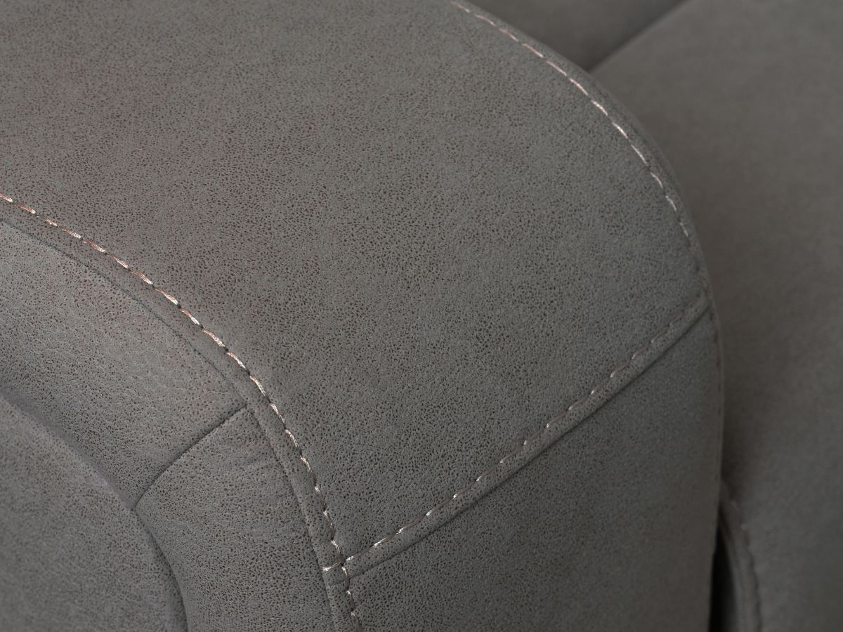 Margaret Fabric Manual Recliner - Gray
