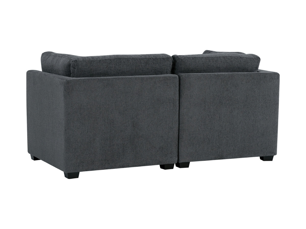 Nixon Fabric 6 Piece Modular Sectional Set - Gray