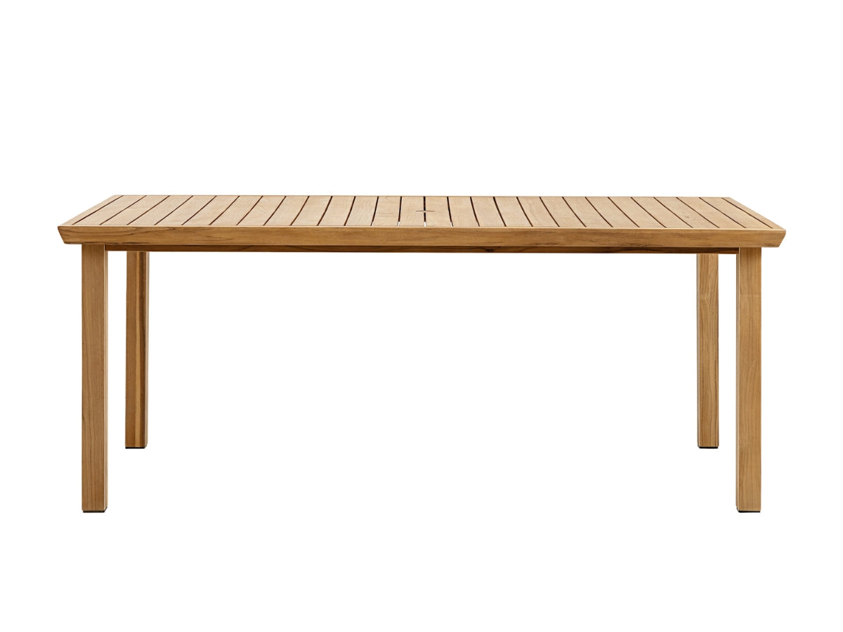 Santino® Outdoor 15-Piece Estate Collection - White Fabric with Teak Frame