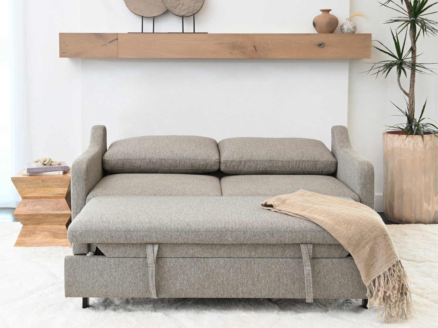 Marley Stain-Resistant Fabric Sleeper Sofa