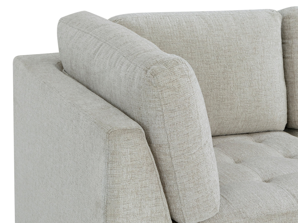 Nixon Fabric 6 Piece Modular Sectional Set - Cream