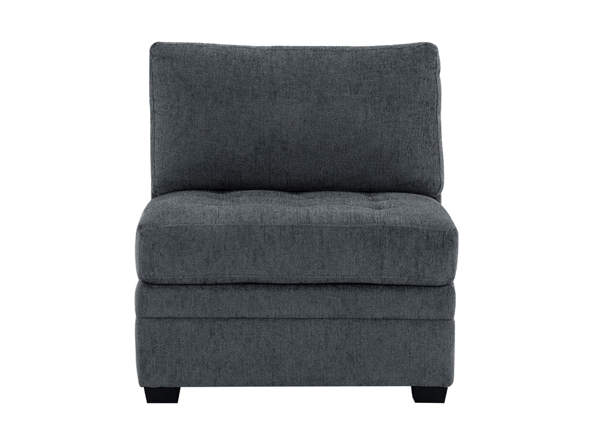 Nixon Fabric 6 Piece Modular Sectional Set - Gray
