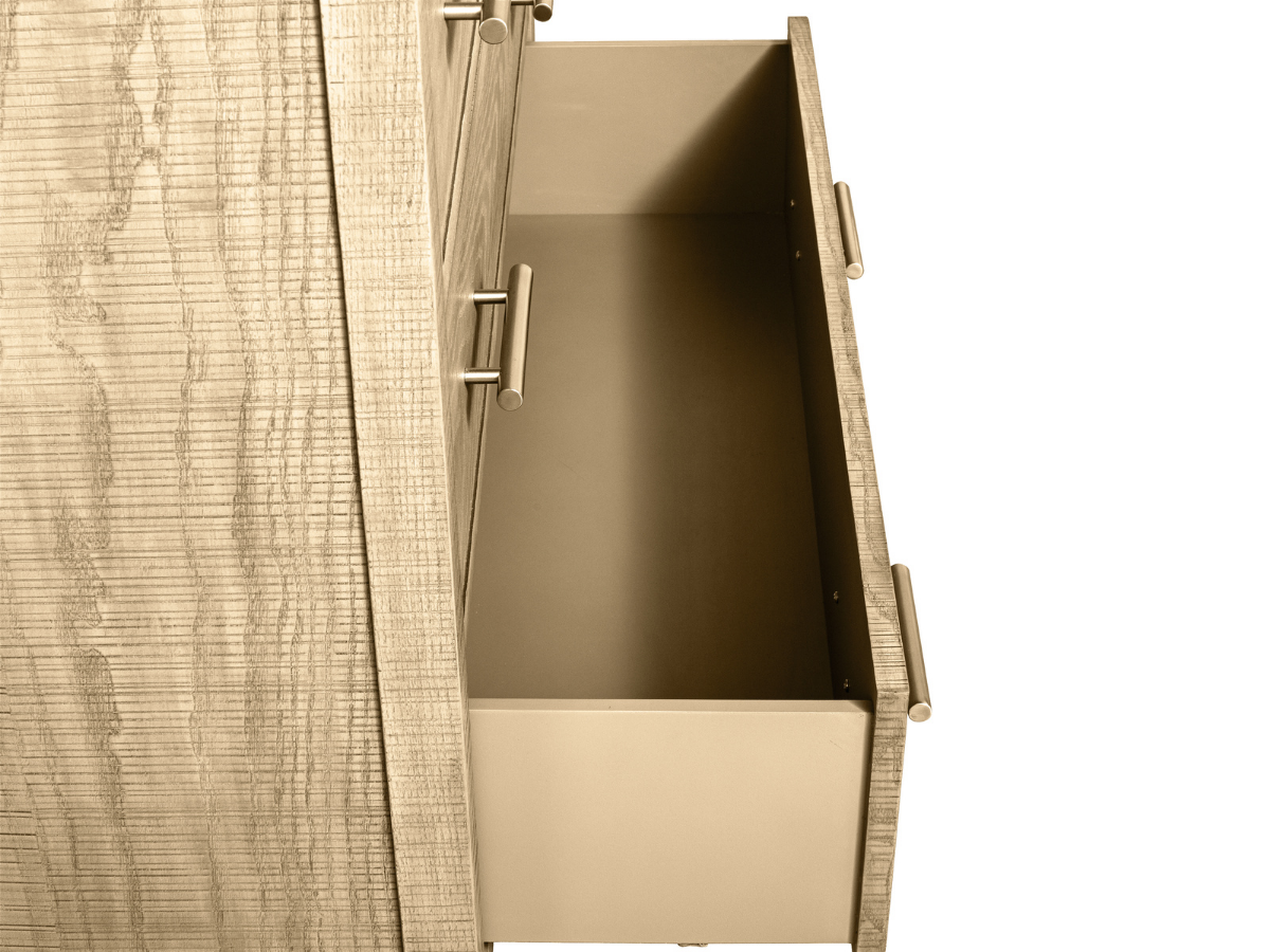 Bacara Modern Classic Wood Brushed 5-Drawer Chest 42' - Natural