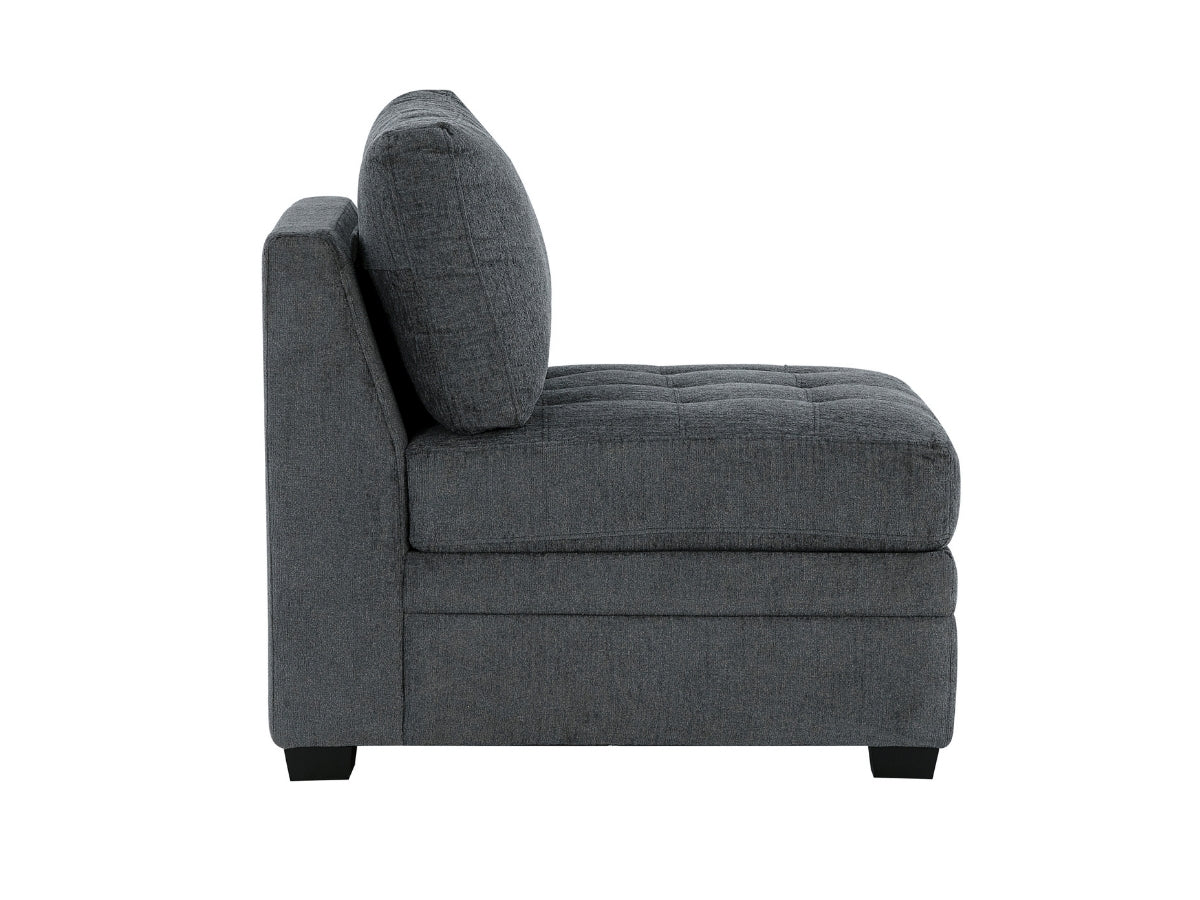 Nixon Fabric 6 Piece Modular Sectional Set - Gray