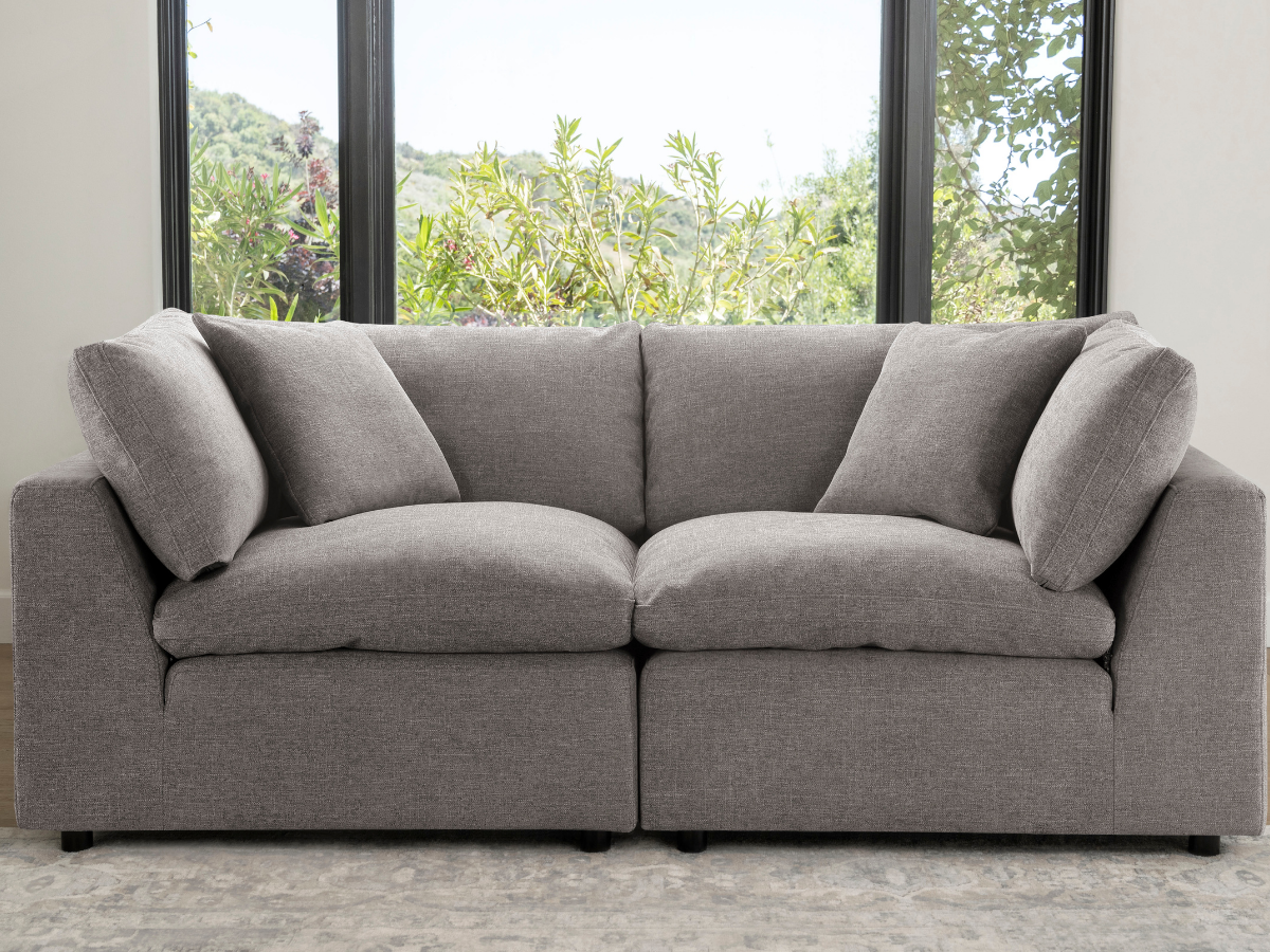 JoJo Fletcher Luxe Feather and Down 2-pc Loveseat
