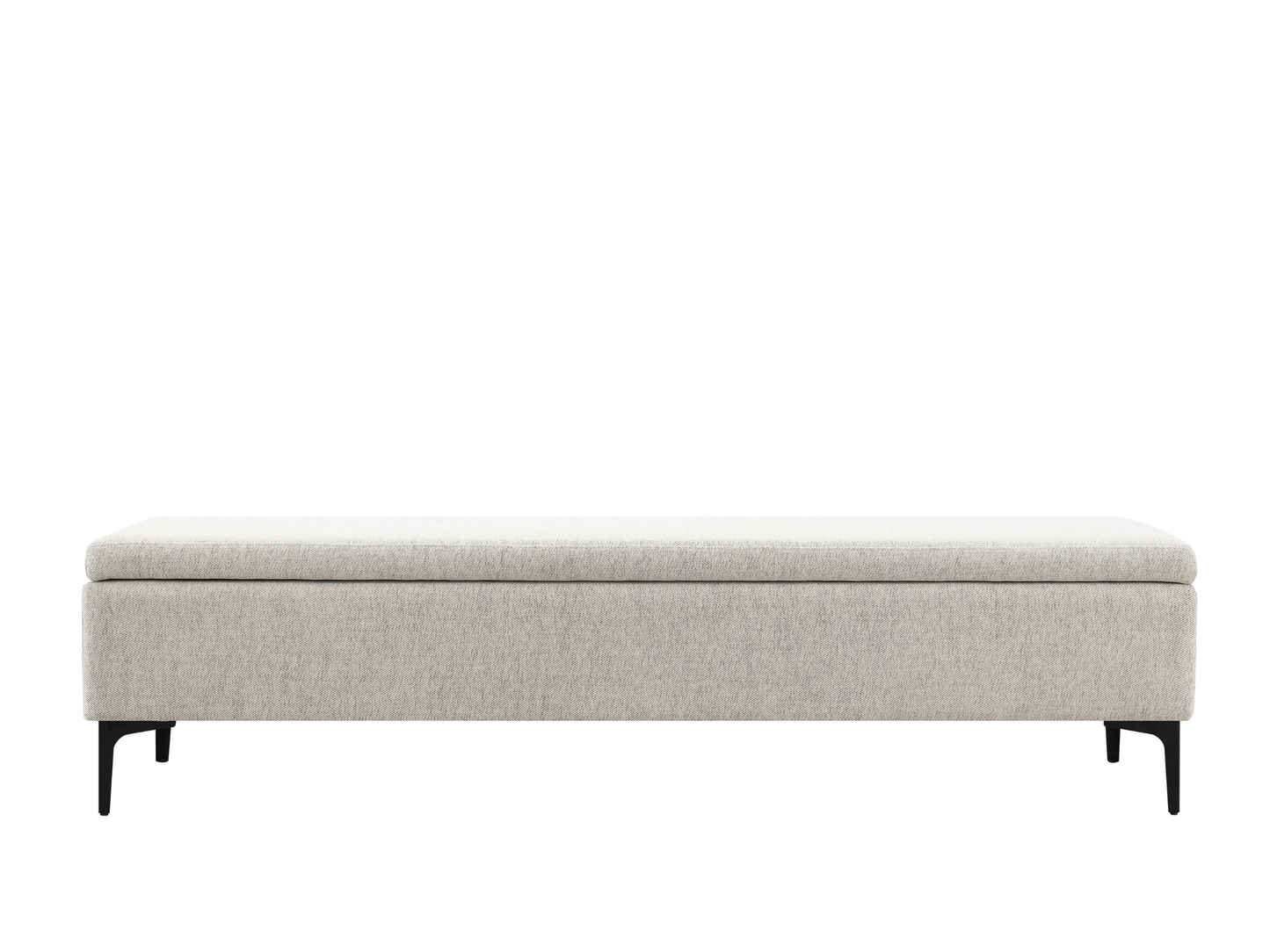 Evella Upholstered Storage Bench - Cream - King