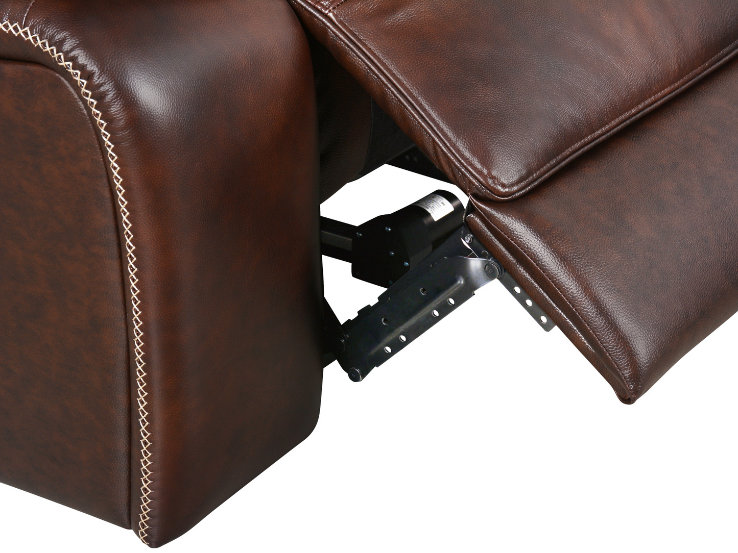 Veneta Top Grain Leather 6-pc Power Reclining Sectional