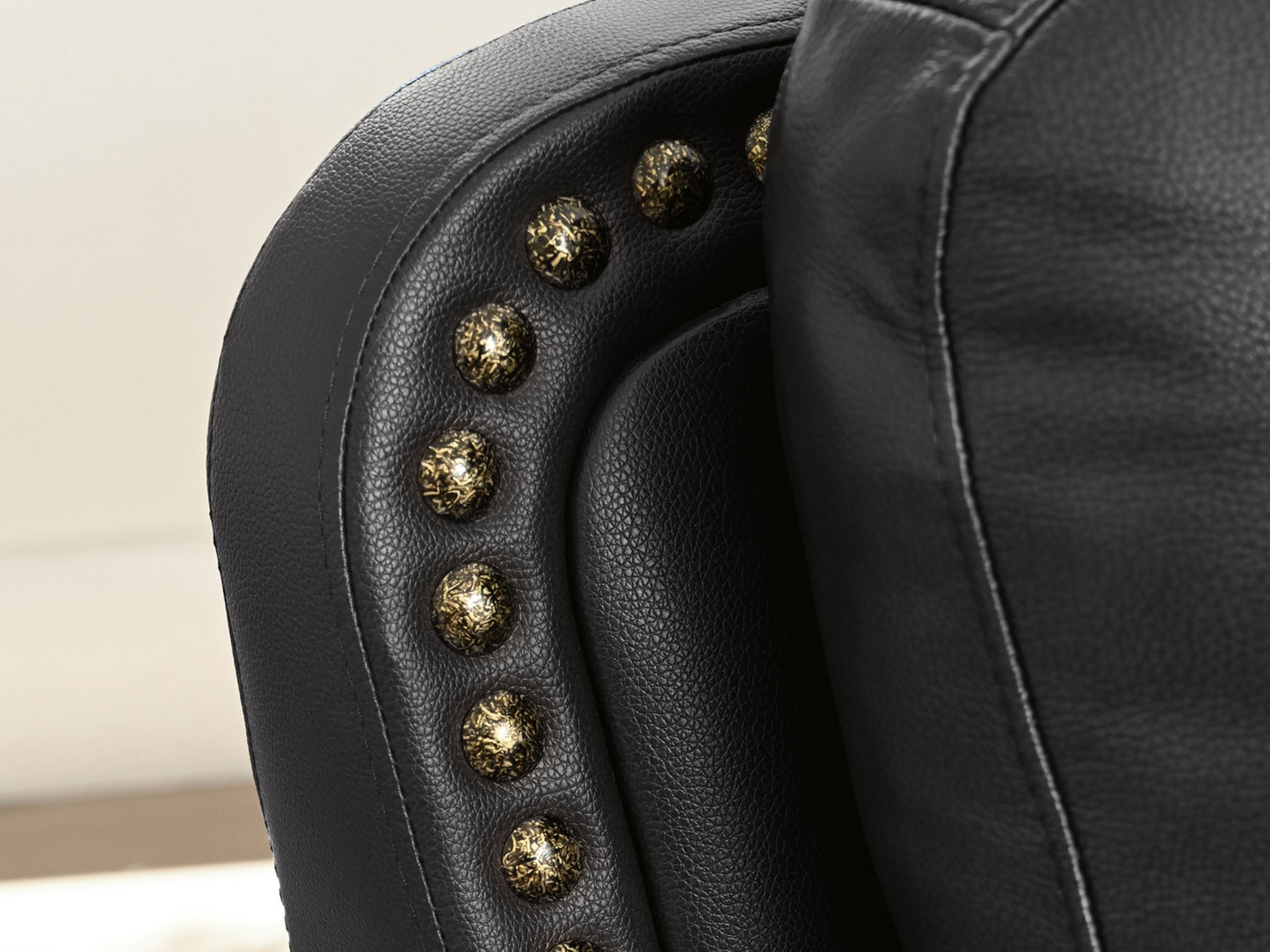 Austin Leather Armchair - Dark Gray
