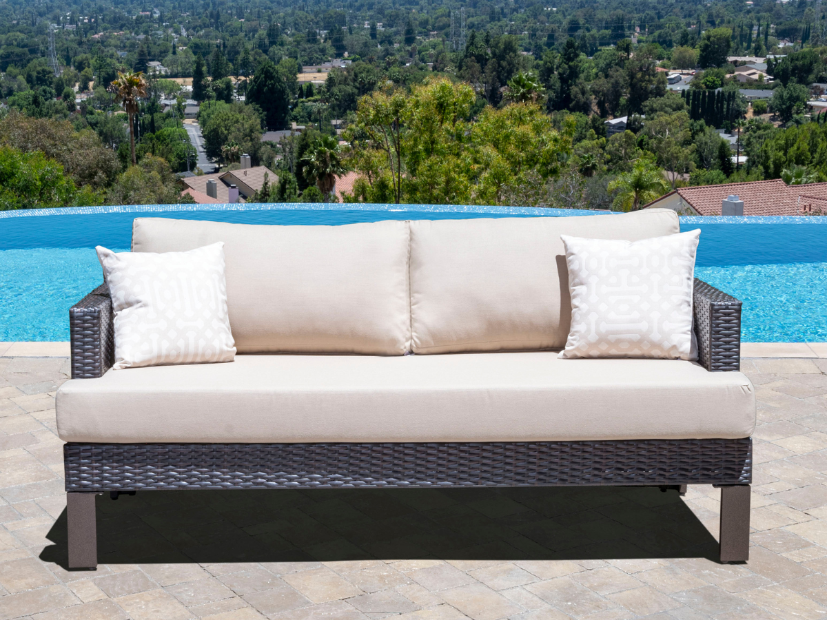 Montecito® Outdoor Patio Sofa with Sunbrella Fabric - Beige