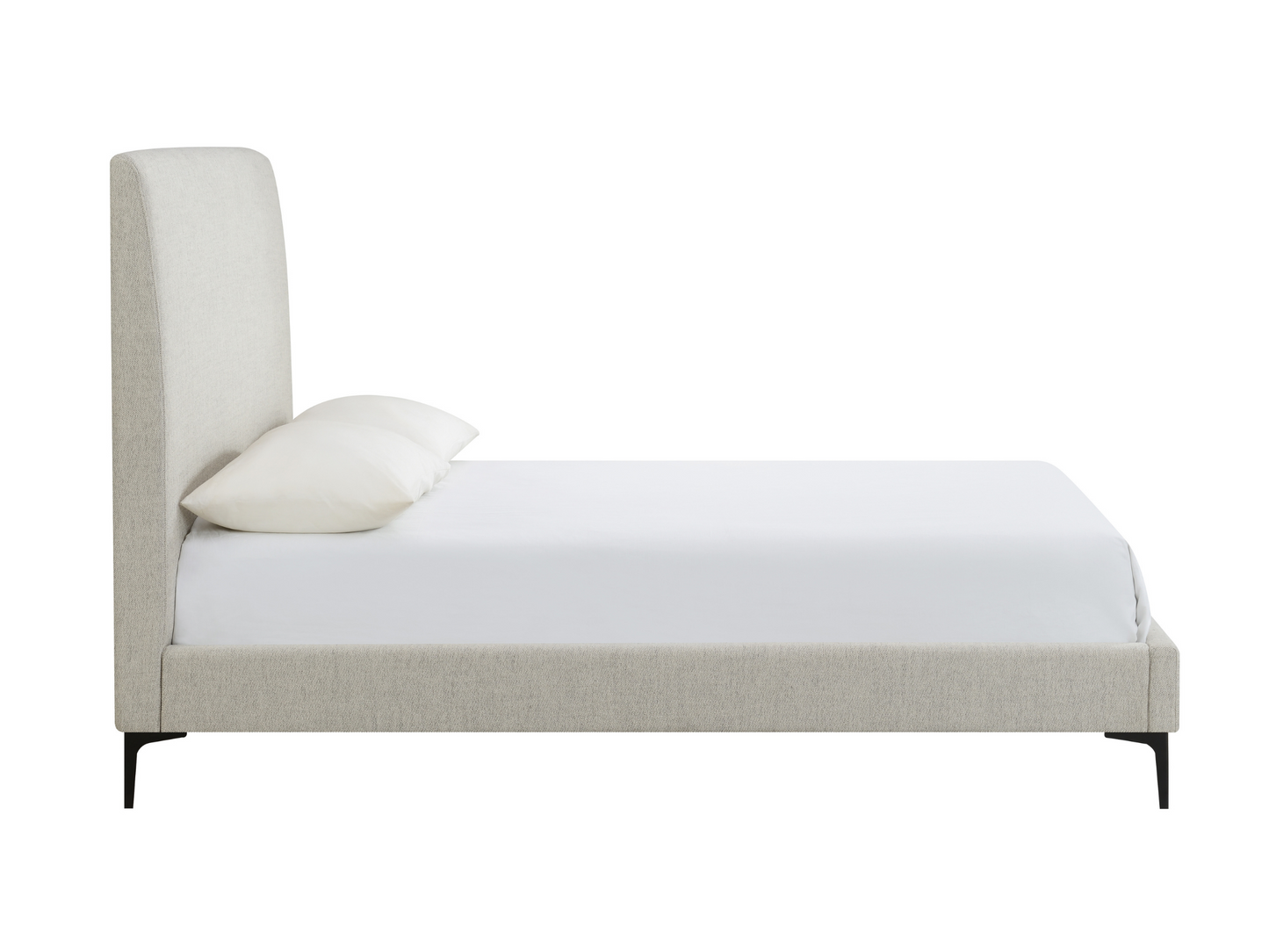 Evella Upholstered Bed - Cream - King