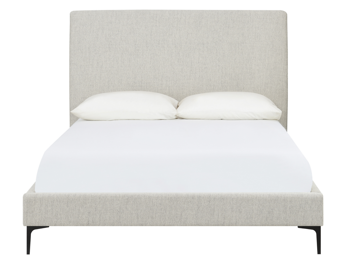 Evella Upholstered Bed - Cream - King