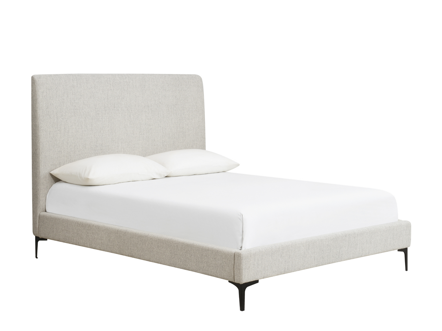Evella Upholstered Bed - Cream - King