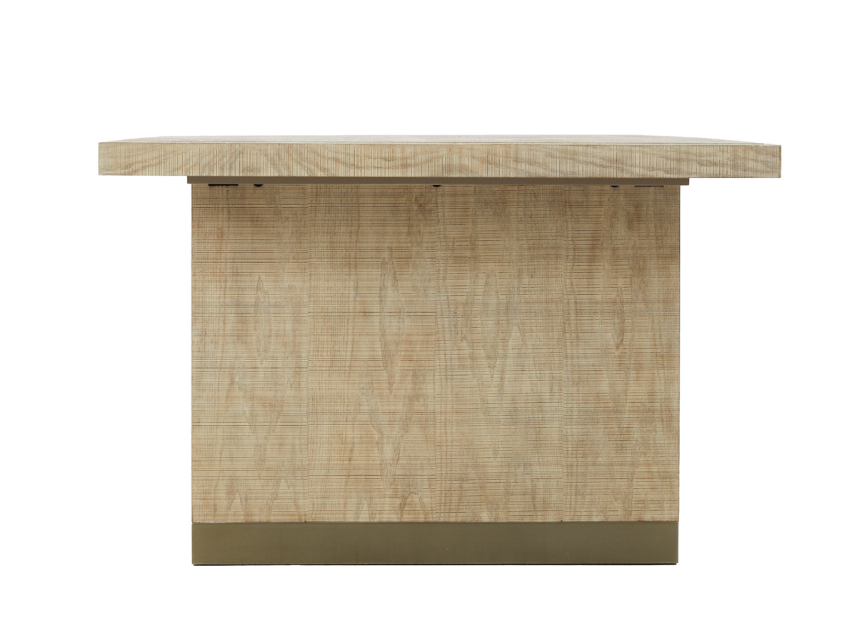 Bacara Modern Classic Wood Brushed Extendable Dining Table - Natural