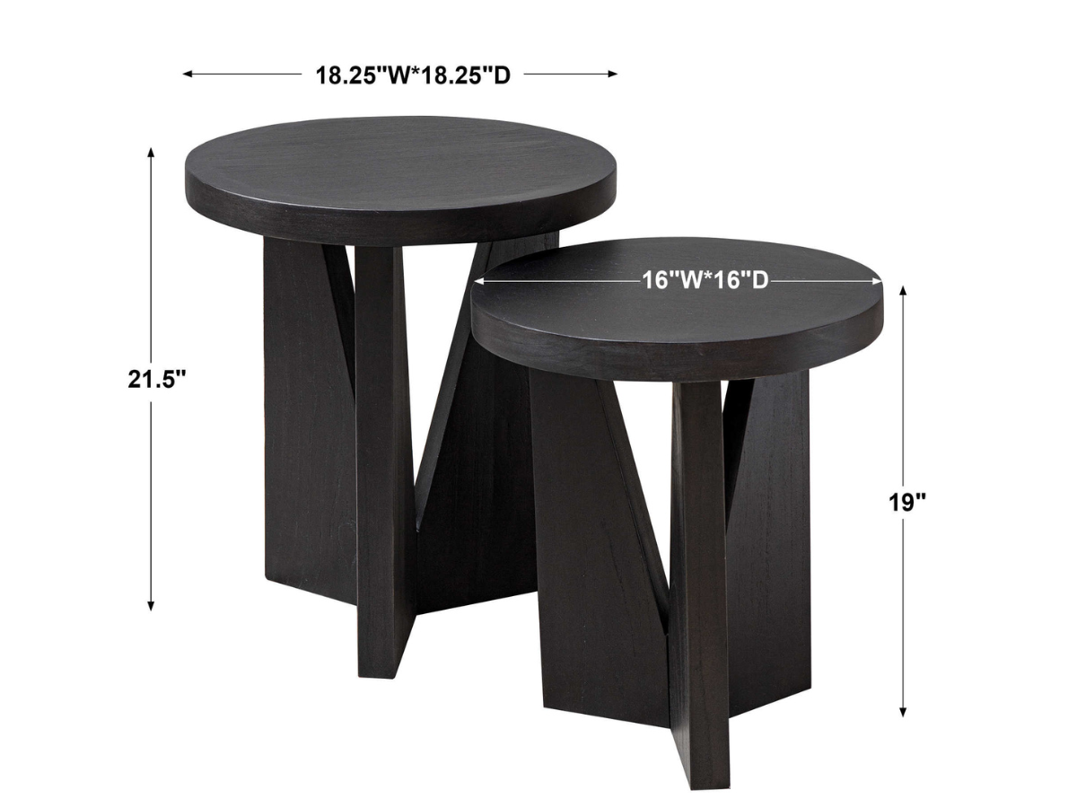 Abbyson Home Nadine Nesting Tables, Set of Two