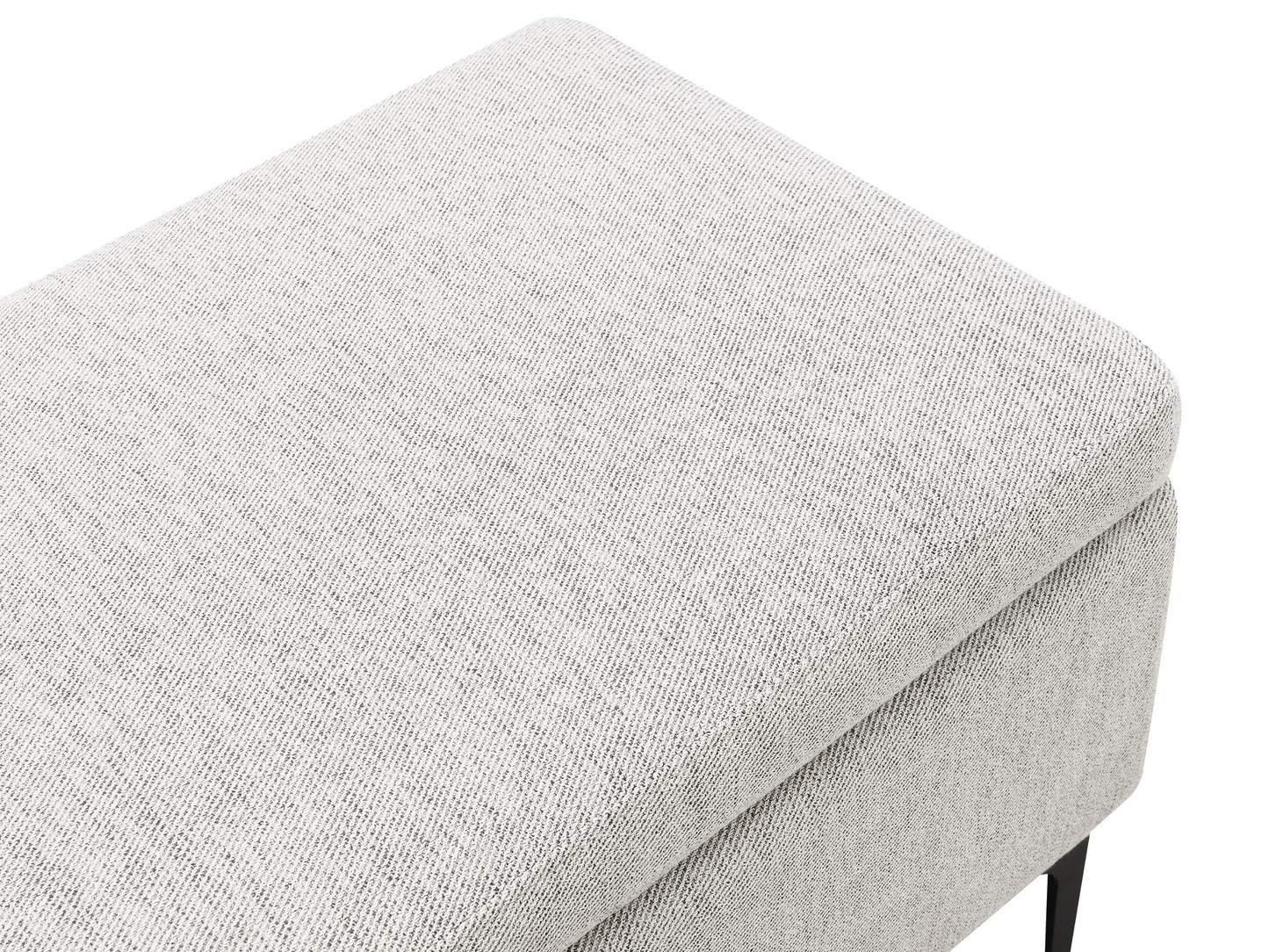 Evella Upholstered Storage Bench - Cream - King