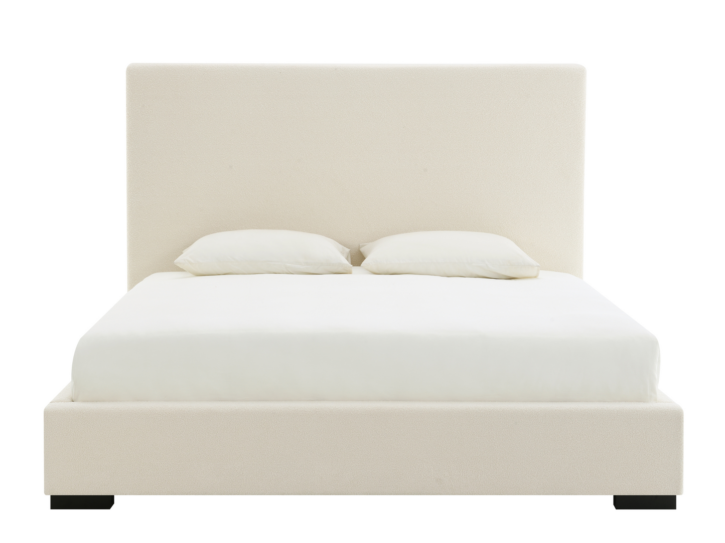 JoJo Fletcher Luciano Bouclé Fabric Bed - King - Ivory