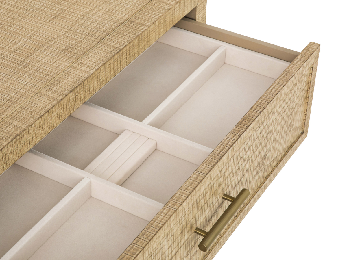 Bacara Modern Classic Wood Brushed 6-Drawer Dresser 72' - Natural