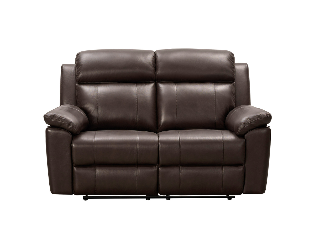 Braylen Top Grain Leather Reclining Loveseat - Brown