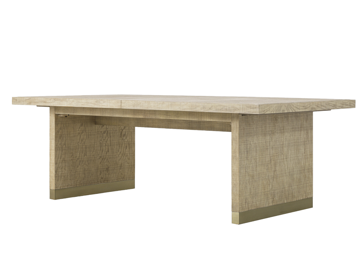 Bacara Modern Classic Wood Brushed Extendable Dining Table - Natural