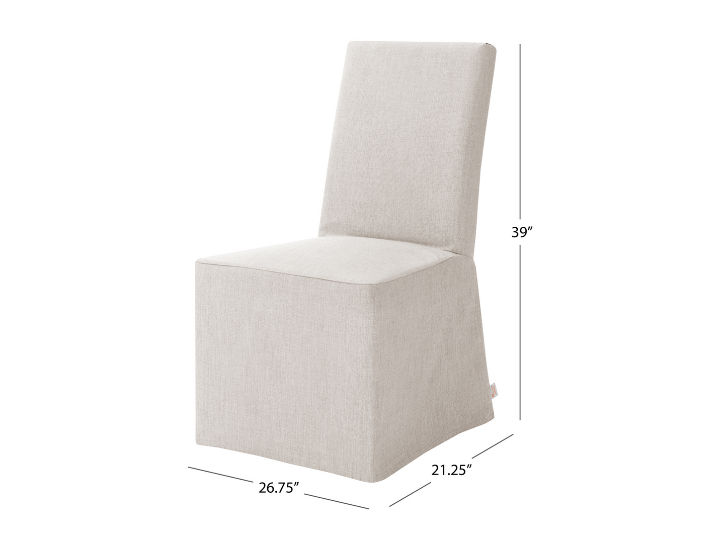 Mindy Sunbrella Slipcover Dining Chair (Set of 2) - Gray