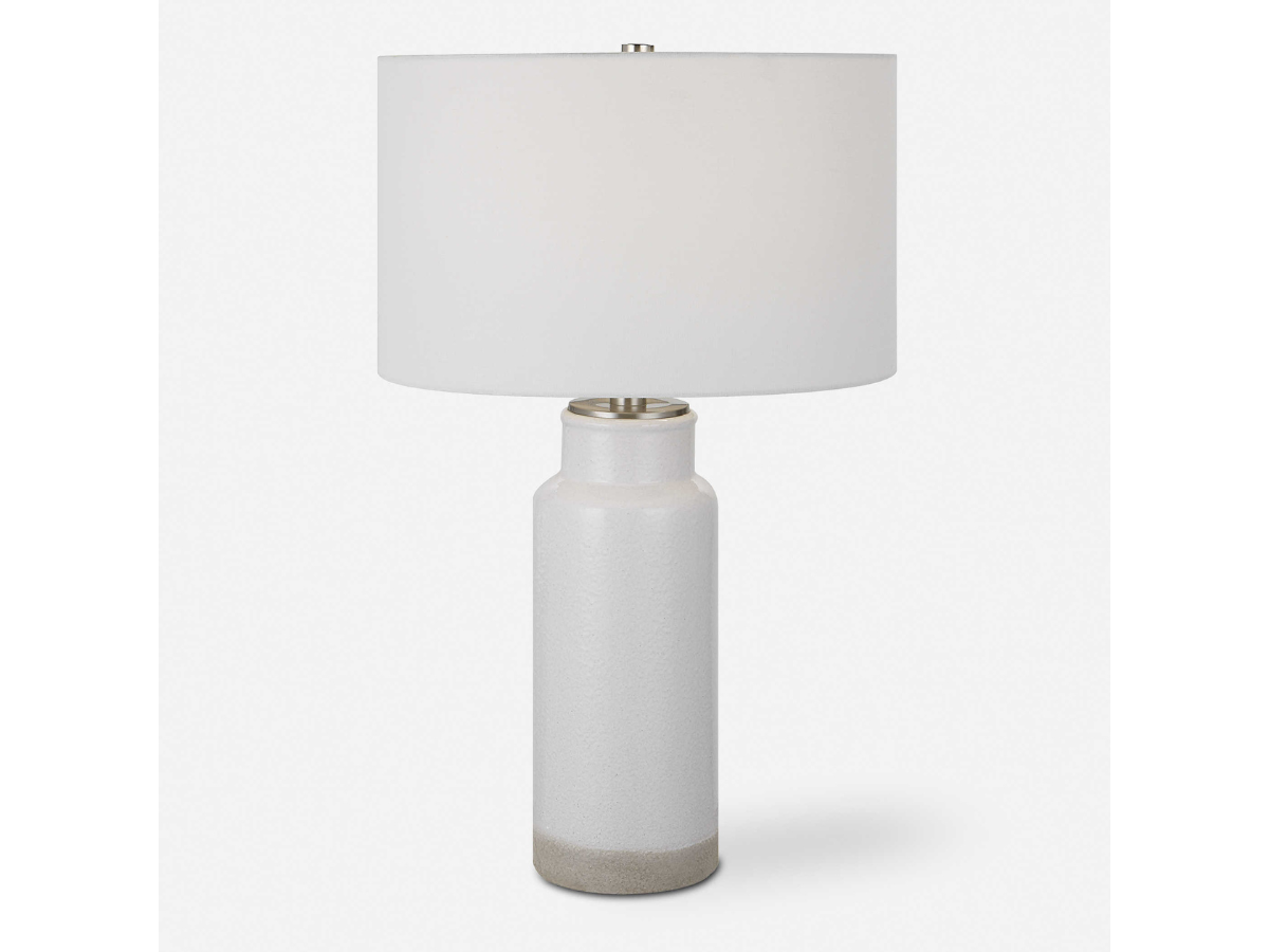 Abbyson Home Aarti White Farmhouse Table Lamp