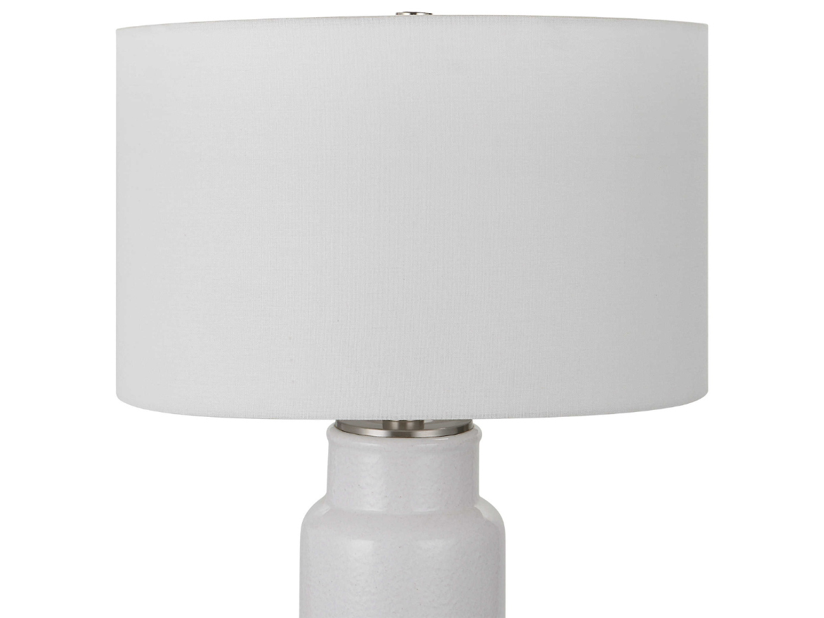 Abbyson Home Aarti White Farmhouse Table Lamp