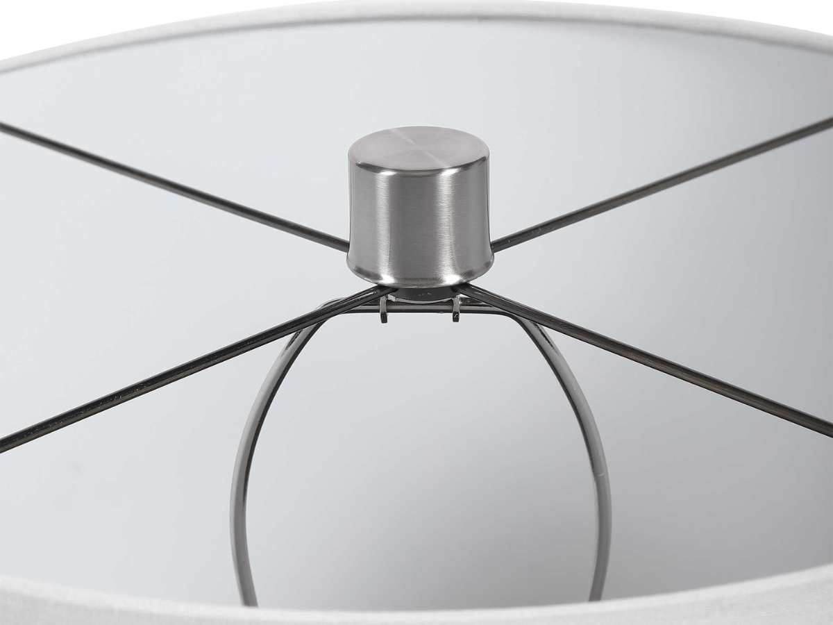 Abbyson Home Aileen White Crackle Table Lamp