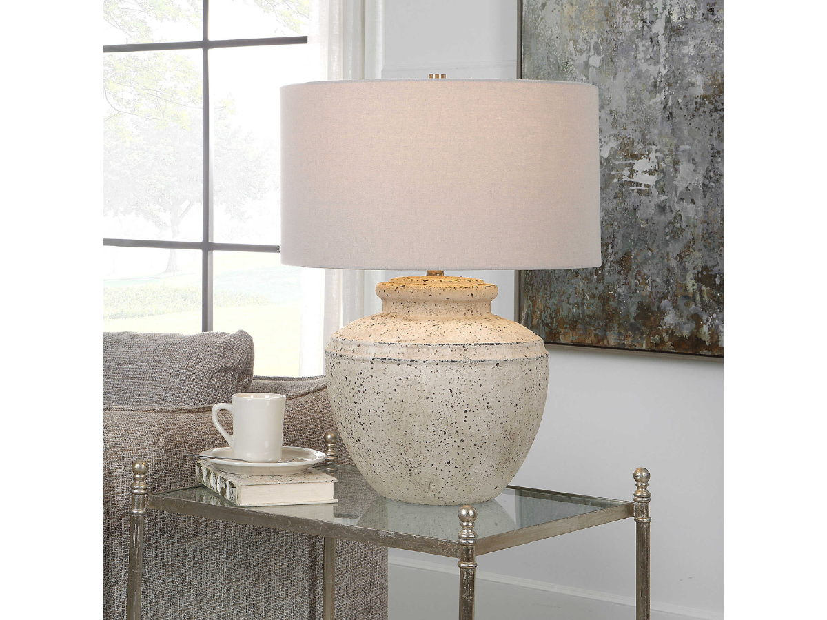 Abbyson Home Alouette Aged Stone Table Lamp