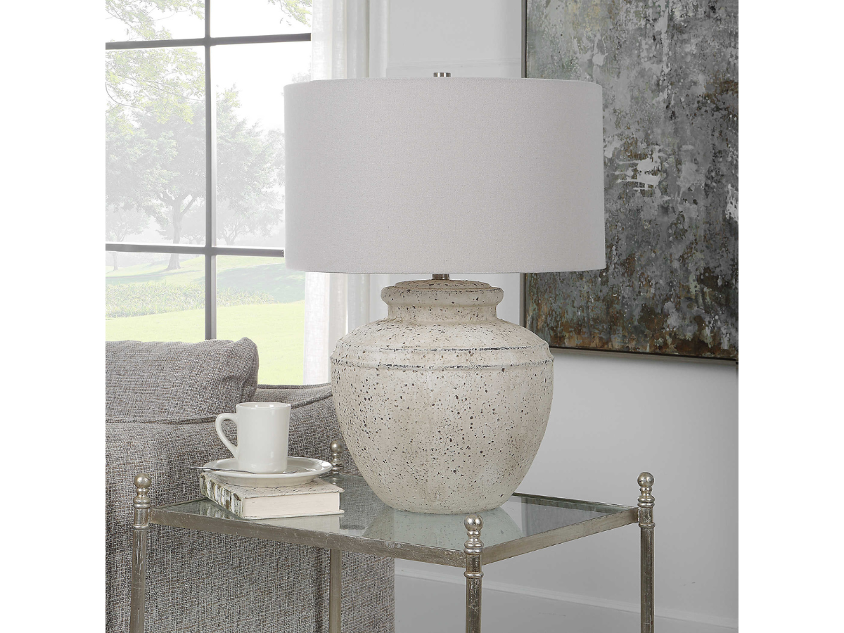 Abbyson Home Alouette Aged Stone Table Lamp