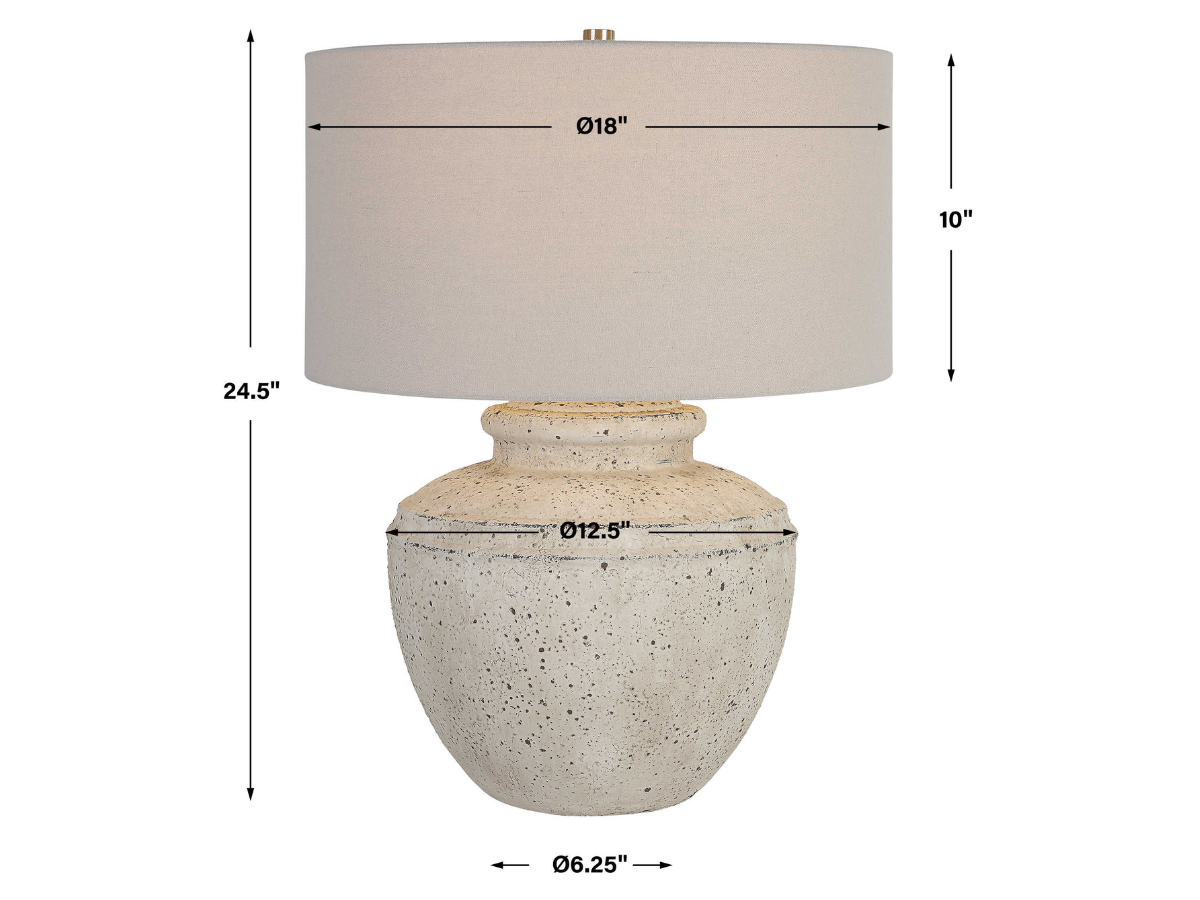 Abbyson Home Alouette Aged Stone Table Lamp