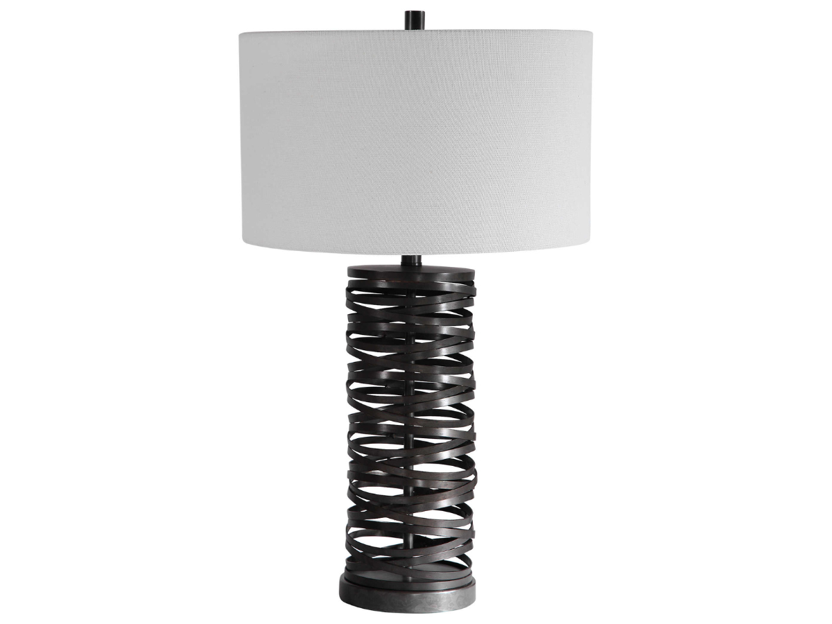 Abbyson Home Alta Rust Black Table Lamp