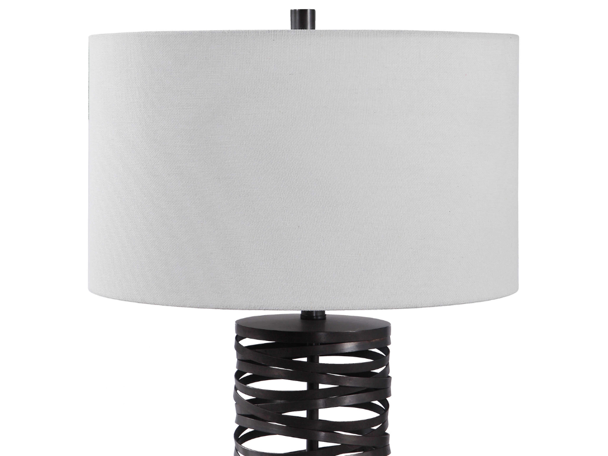 Abbyson Home Alta Rust Black Table Lamp