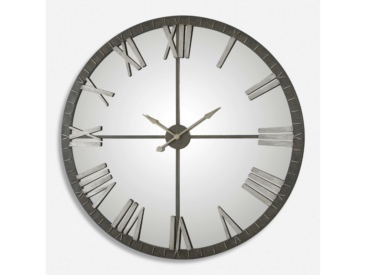 Abbyson Home Amerie Large Bronze Wall Clock