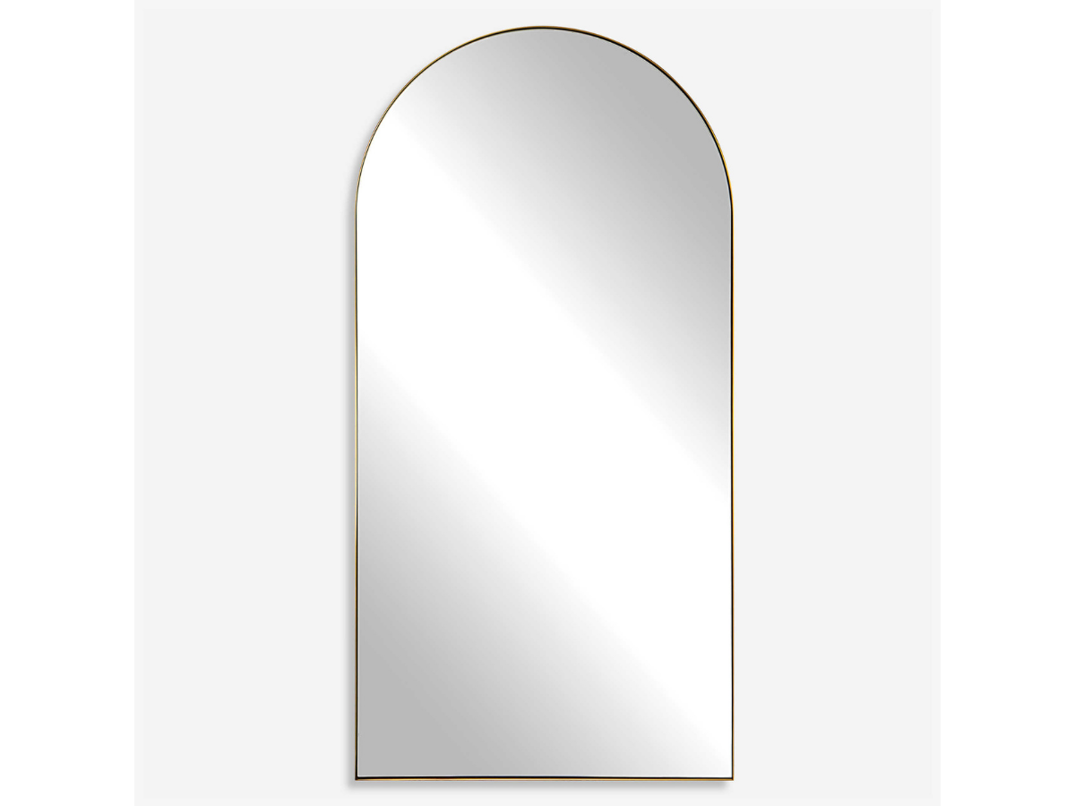 Abbyson Home Arelia Antique Brass Arch Mirror