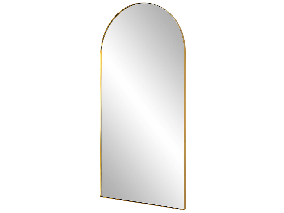 Abbyson Home Arelia Antique Brass Arch Mirror