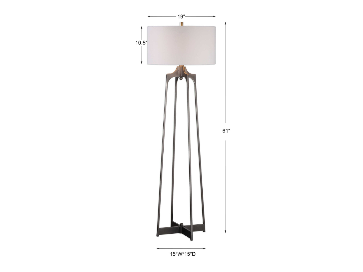Abbyson Home Aven Modern Floor Lamp