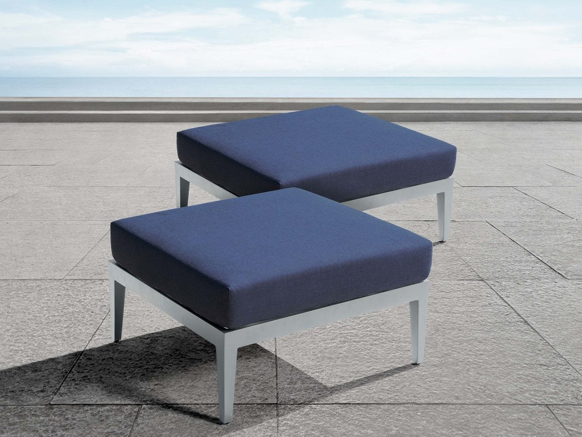 Belamar Ottoman 2 Pack Blue