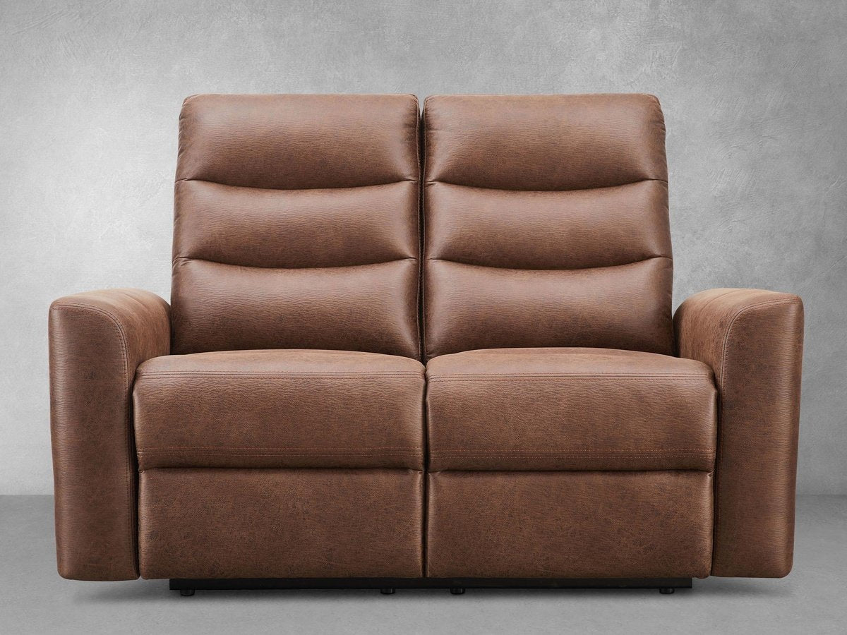 Bentley Fabric Manual Reclining Loveseat - Brown