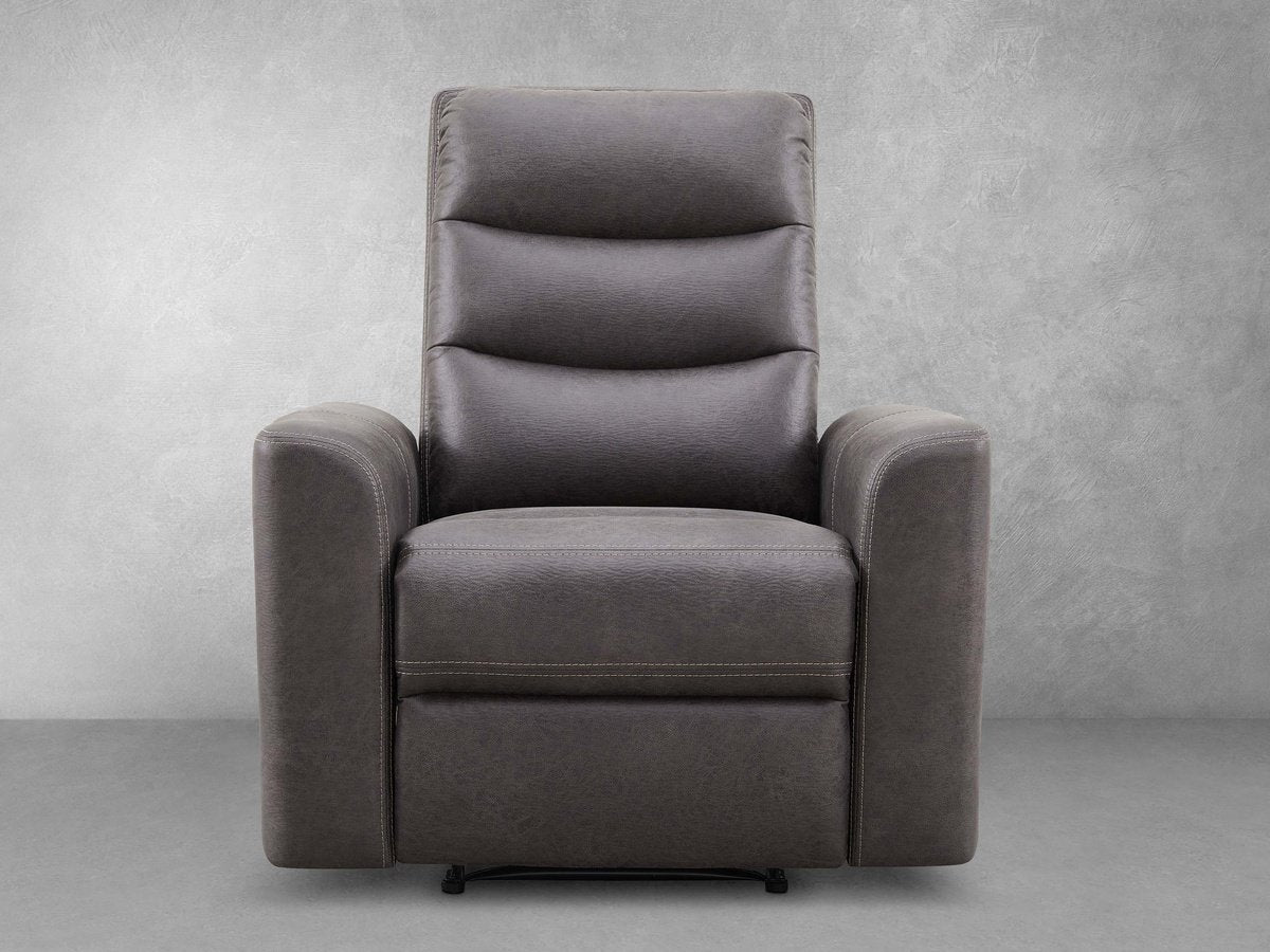 Bentley Fabric Manual Recliner - Gray