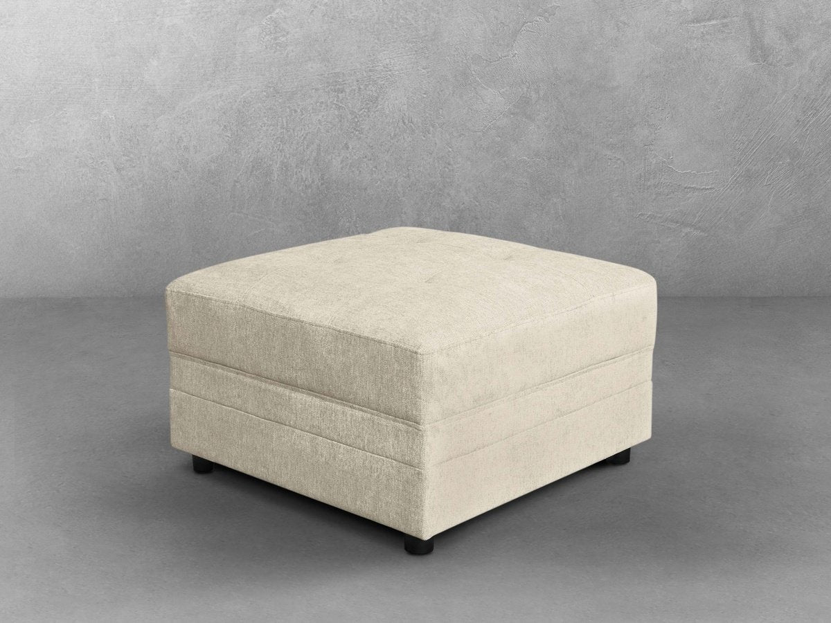 Brentwood Fabric Ottoman - Cream