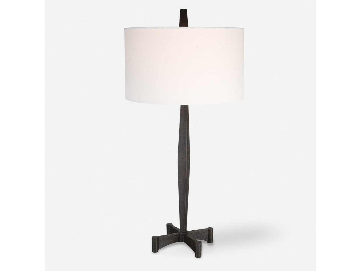 Abbyson Home Caelan Rust Metal Table Lamp