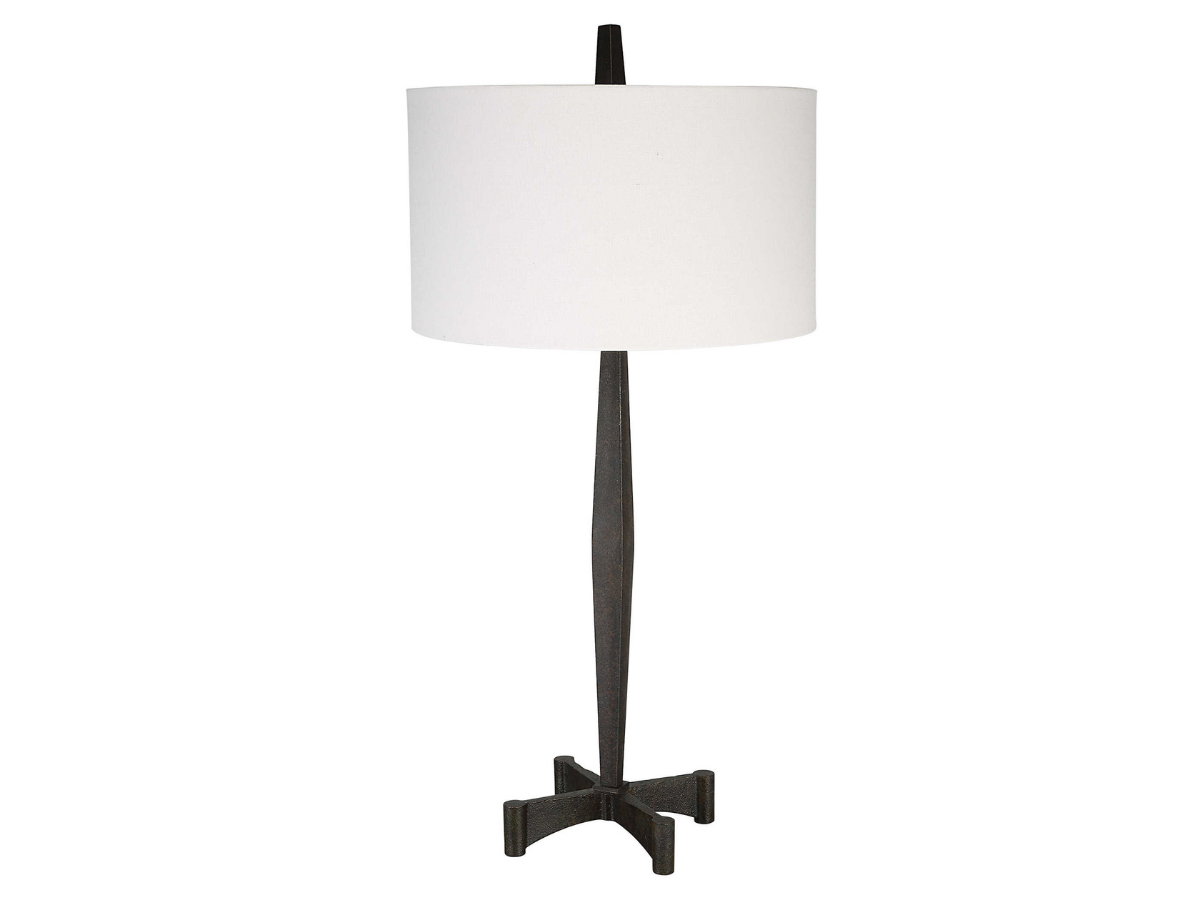 Abbyson Home Caelan Rust Metal Table Lamp