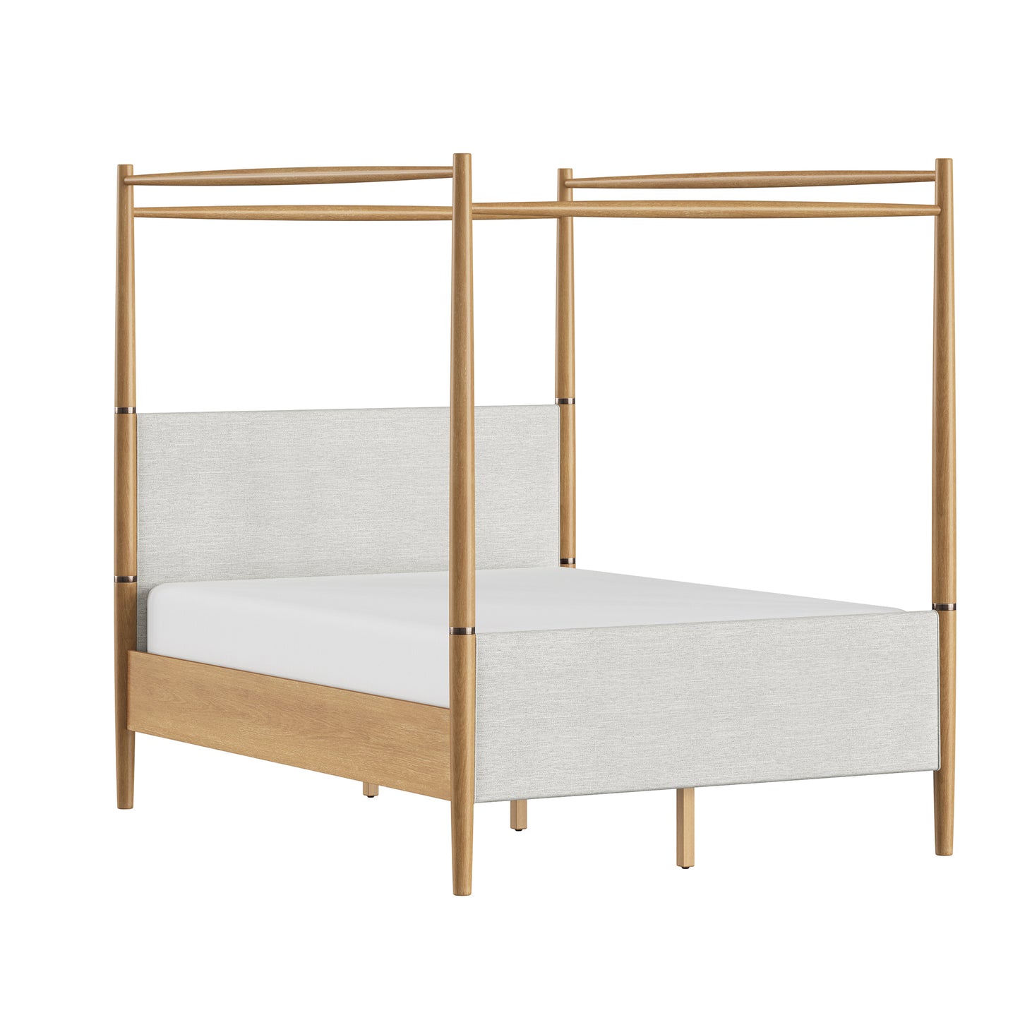 Details by Becki Owens, Charlotte Canopy Bed - Blonde - Queen