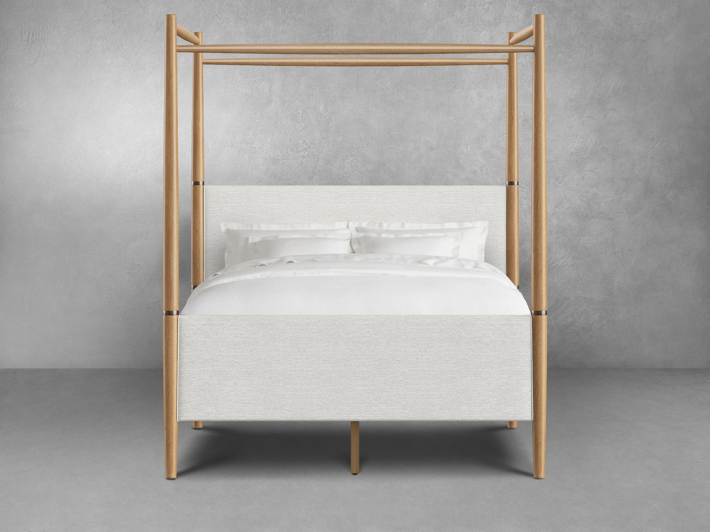 Details by Becki Owens, Charlotte Canopy Bed - Blonde - Queen